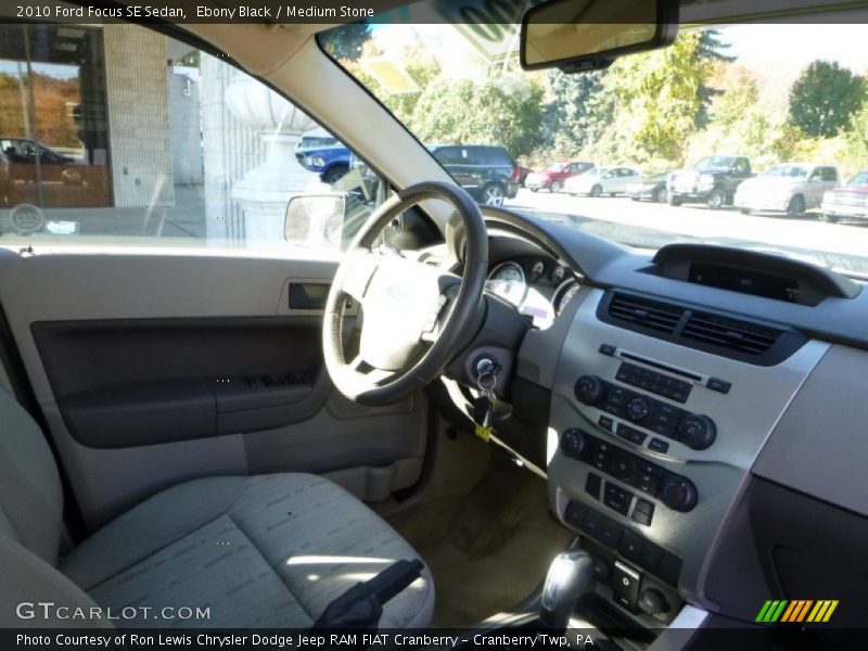 Ebony Black / Medium Stone 2010 Ford Focus SE Sedan