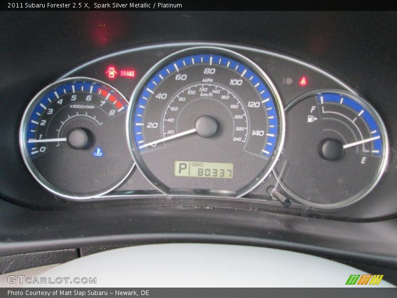 Spark Silver Metallic / Platinum 2011 Subaru Forester 2.5 X