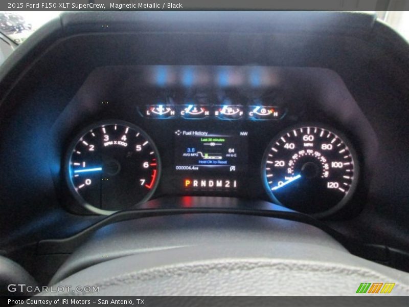Magnetic Metallic / Black 2015 Ford F150 XLT SuperCrew