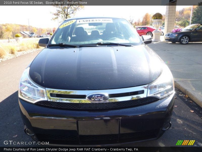 Ebony Black / Medium Stone 2010 Ford Focus SE Sedan
