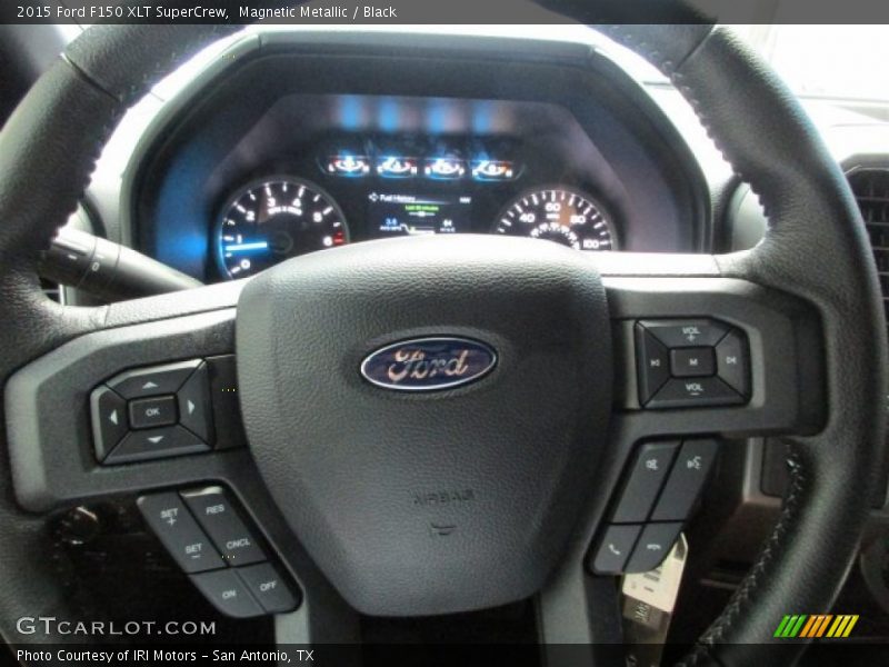 Magnetic Metallic / Black 2015 Ford F150 XLT SuperCrew