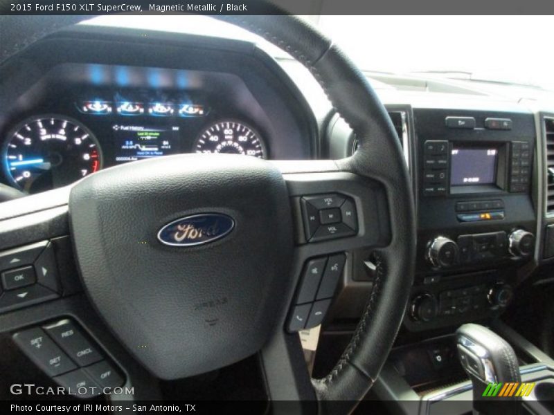 Magnetic Metallic / Black 2015 Ford F150 XLT SuperCrew