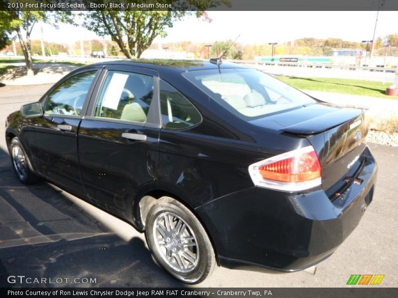 Ebony Black / Medium Stone 2010 Ford Focus SE Sedan