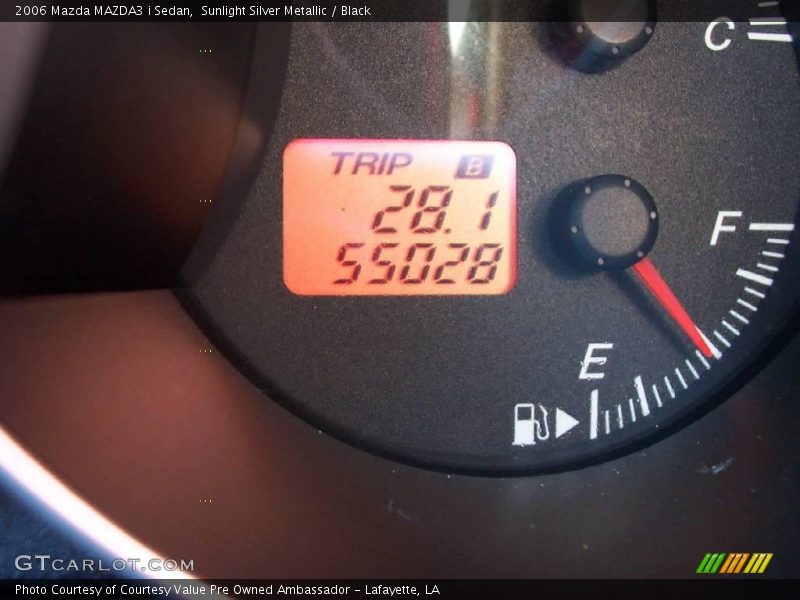 Sunlight Silver Metallic / Black 2006 Mazda MAZDA3 i Sedan