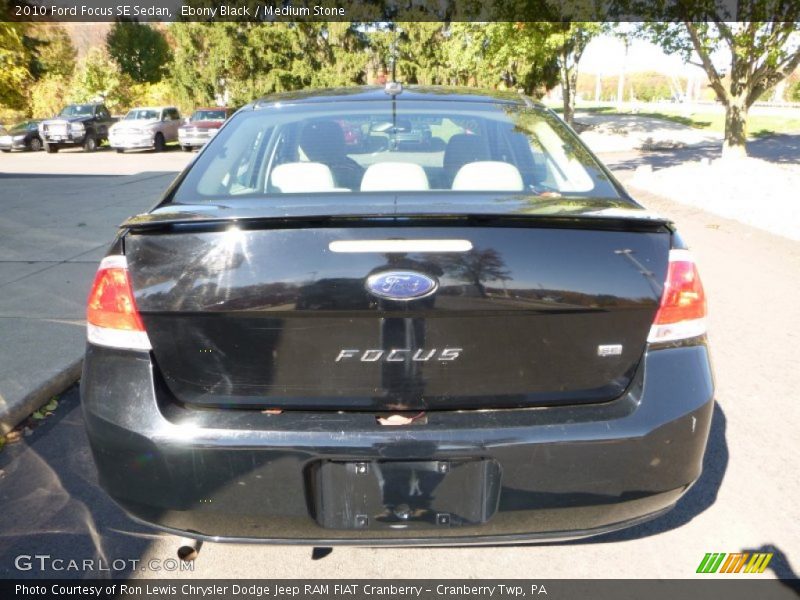 Ebony Black / Medium Stone 2010 Ford Focus SE Sedan