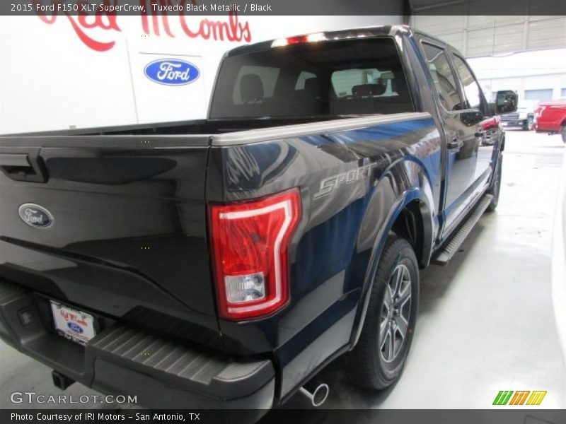Tuxedo Black Metallic / Black 2015 Ford F150 XLT SuperCrew