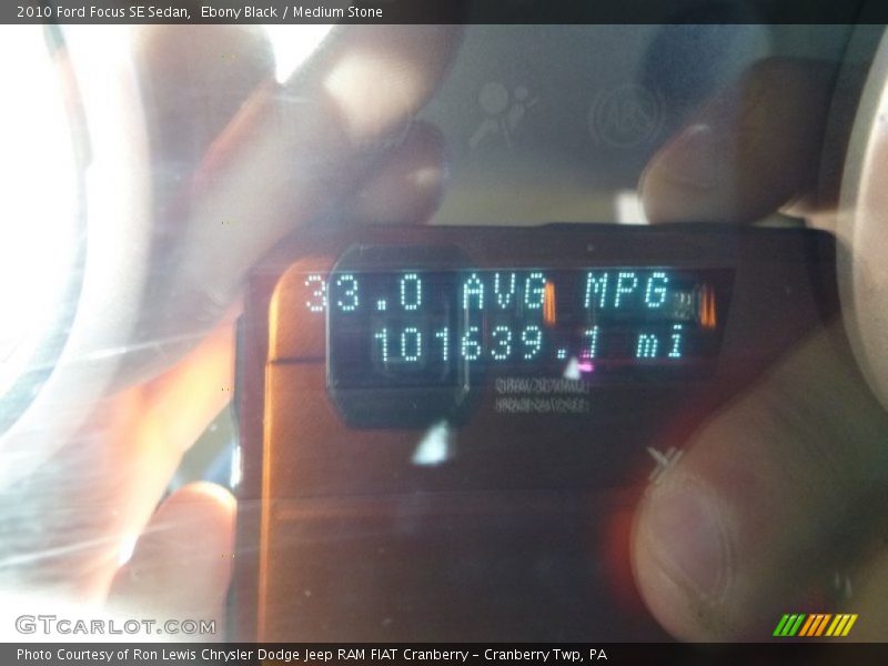 Ebony Black / Medium Stone 2010 Ford Focus SE Sedan