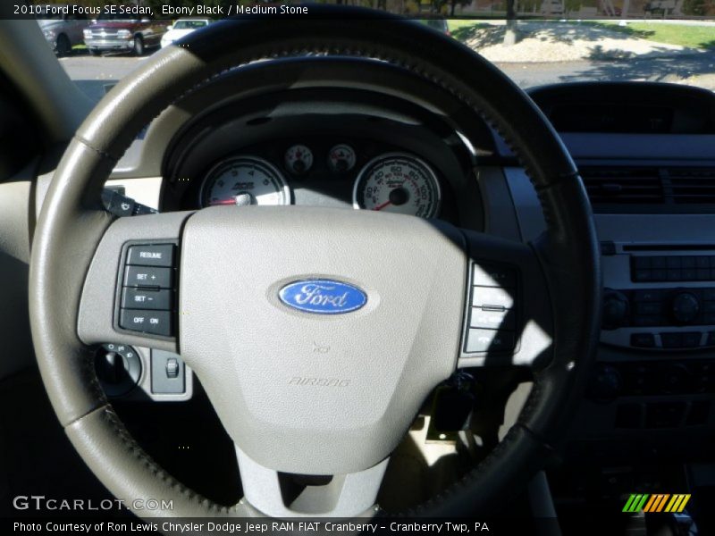 Ebony Black / Medium Stone 2010 Ford Focus SE Sedan