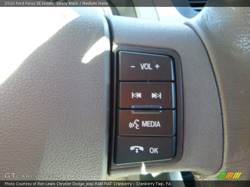 Ebony Black / Medium Stone 2010 Ford Focus SE Sedan