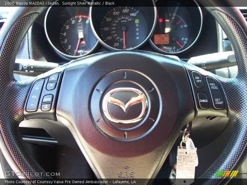 Sunlight Silver Metallic / Black 2006 Mazda MAZDA3 i Sedan
