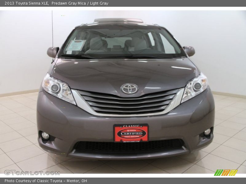 Predawn Gray Mica / Light Gray 2013 Toyota Sienna XLE