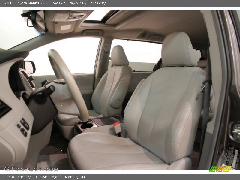 Predawn Gray Mica / Light Gray 2013 Toyota Sienna XLE