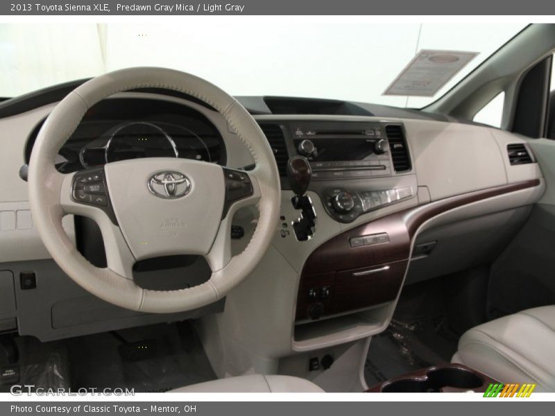 Predawn Gray Mica / Light Gray 2013 Toyota Sienna XLE