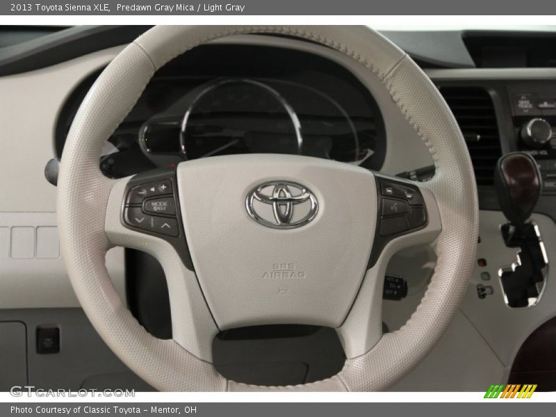 Predawn Gray Mica / Light Gray 2013 Toyota Sienna XLE