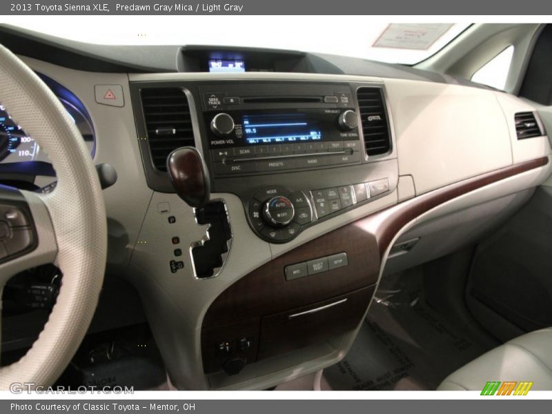 Predawn Gray Mica / Light Gray 2013 Toyota Sienna XLE