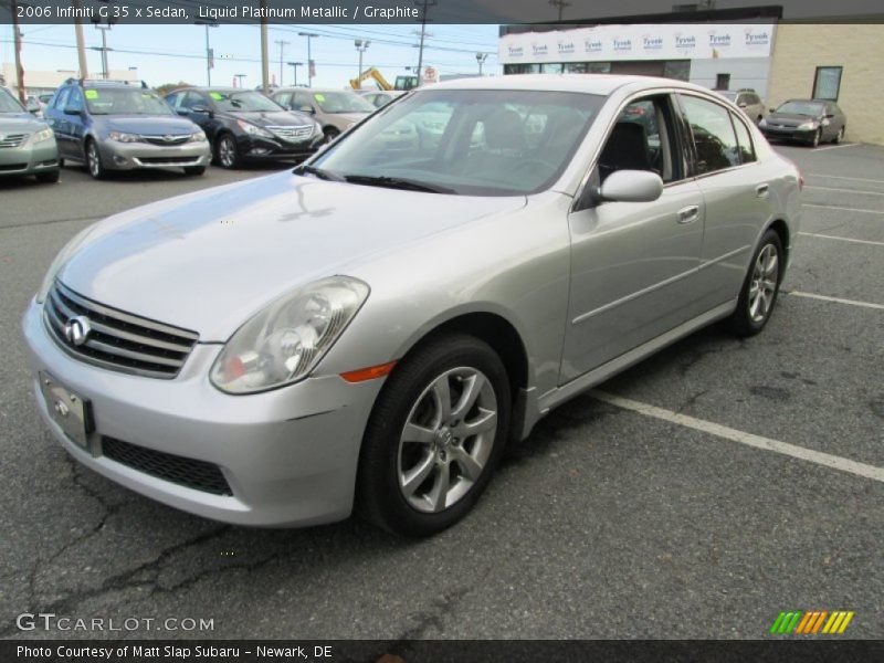 Liquid Platinum Metallic / Graphite 2006 Infiniti G 35 x Sedan