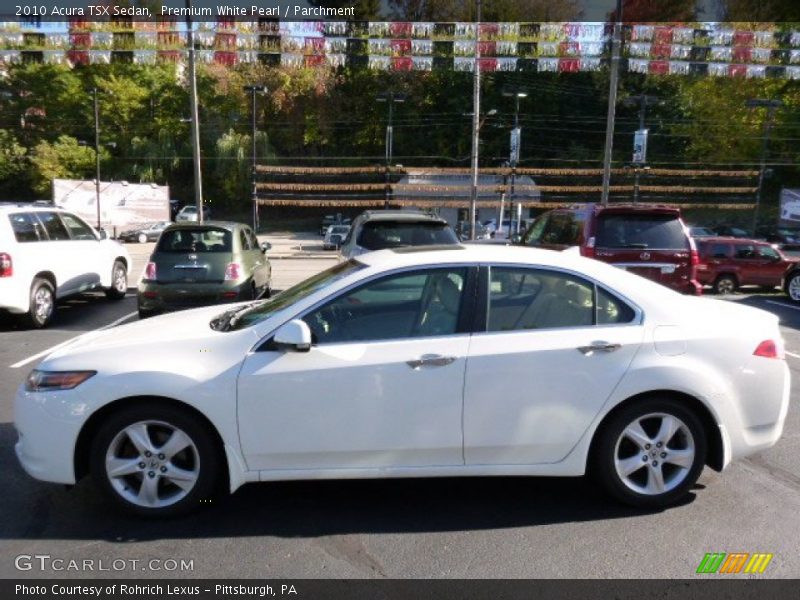 Premium White Pearl / Parchment 2010 Acura TSX Sedan