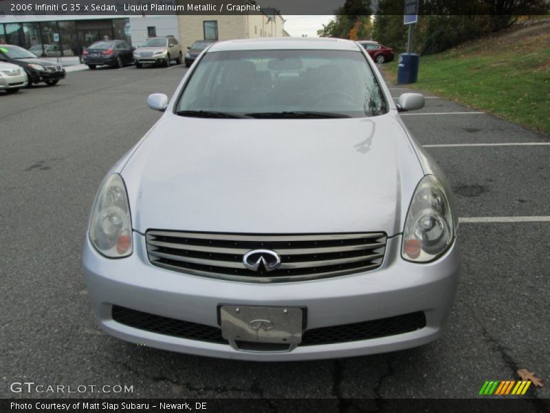 Liquid Platinum Metallic / Graphite 2006 Infiniti G 35 x Sedan