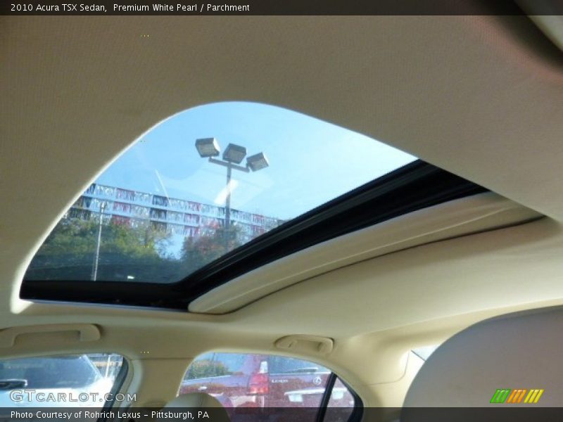 Premium White Pearl / Parchment 2010 Acura TSX Sedan