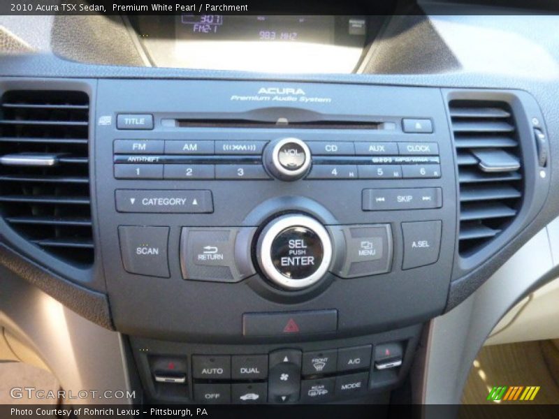 Premium White Pearl / Parchment 2010 Acura TSX Sedan