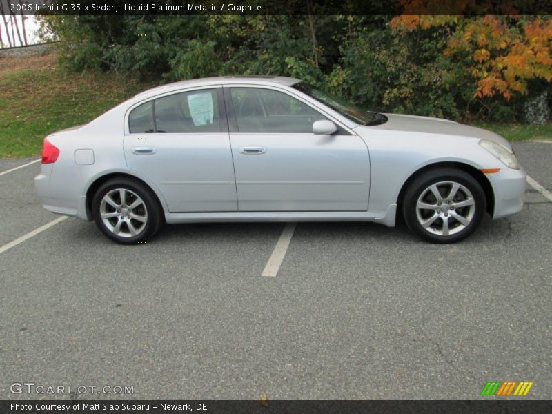 Liquid Platinum Metallic / Graphite 2006 Infiniti G 35 x Sedan