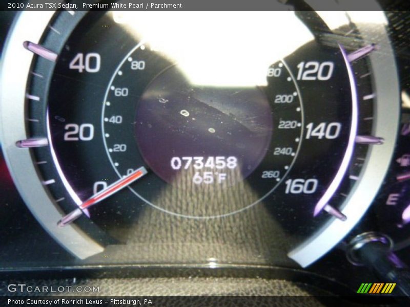 Premium White Pearl / Parchment 2010 Acura TSX Sedan