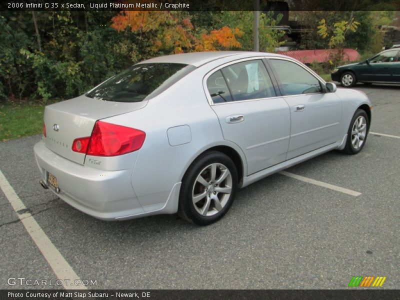 Liquid Platinum Metallic / Graphite 2006 Infiniti G 35 x Sedan