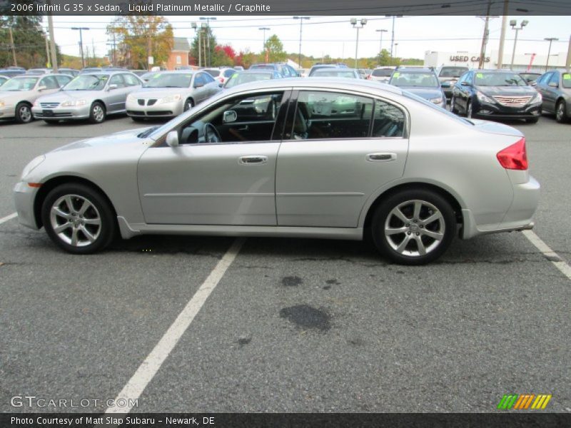Liquid Platinum Metallic / Graphite 2006 Infiniti G 35 x Sedan
