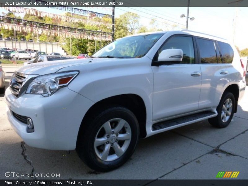 Starfire White Pearl / Sepia/Auburn Bubinga 2011 Lexus GX 460