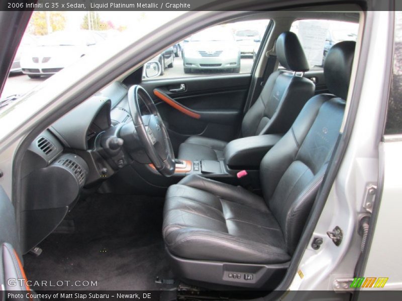Liquid Platinum Metallic / Graphite 2006 Infiniti G 35 x Sedan
