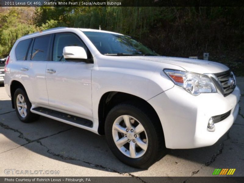 Starfire White Pearl / Sepia/Auburn Bubinga 2011 Lexus GX 460