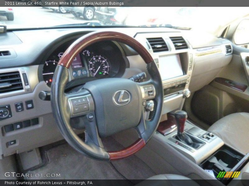 Starfire White Pearl / Sepia/Auburn Bubinga 2011 Lexus GX 460