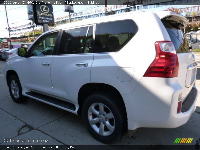 Starfire White Pearl / Sepia/Auburn Bubinga 2011 Lexus GX 460