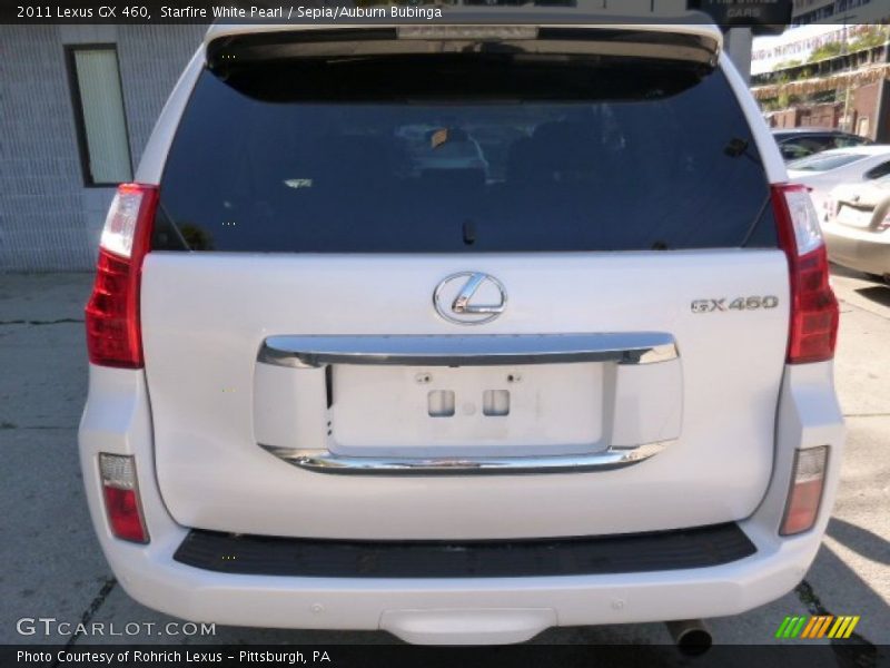 Starfire White Pearl / Sepia/Auburn Bubinga 2011 Lexus GX 460