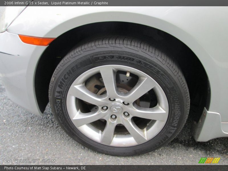 Liquid Platinum Metallic / Graphite 2006 Infiniti G 35 x Sedan