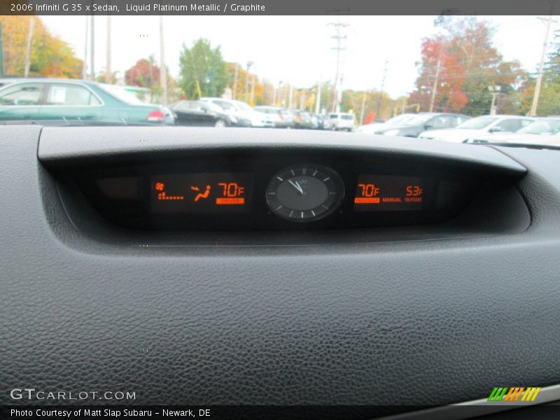 Liquid Platinum Metallic / Graphite 2006 Infiniti G 35 x Sedan