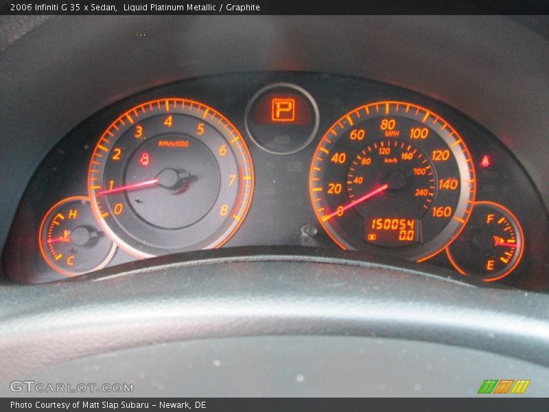 Liquid Platinum Metallic / Graphite 2006 Infiniti G 35 x Sedan