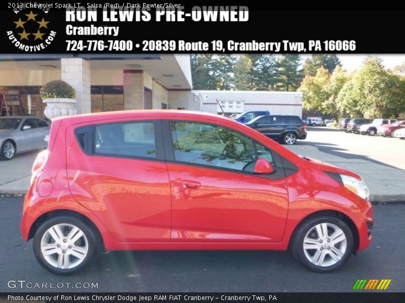 Salsa (Red) / Dark Pewter/Silver 2013 Chevrolet Spark LT