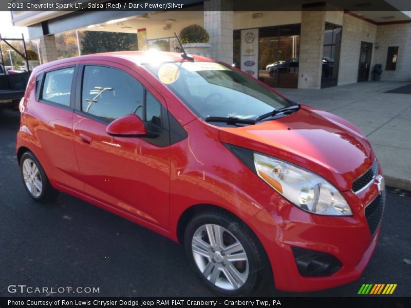 Salsa (Red) / Dark Pewter/Silver 2013 Chevrolet Spark LT