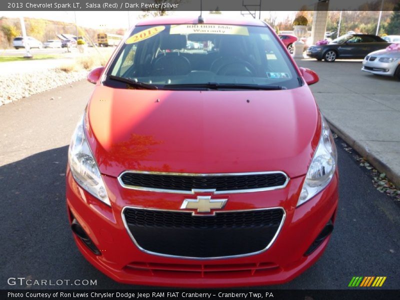 Salsa (Red) / Dark Pewter/Silver 2013 Chevrolet Spark LT