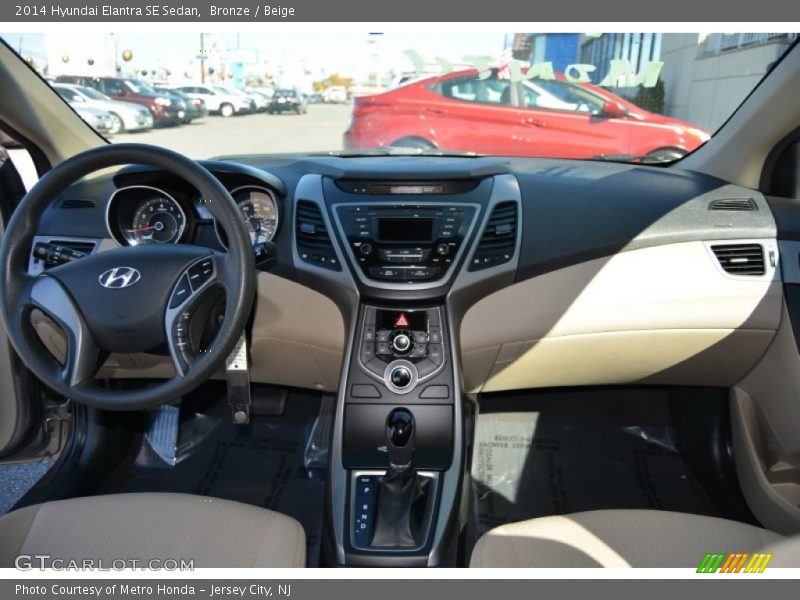 Bronze / Beige 2014 Hyundai Elantra SE Sedan