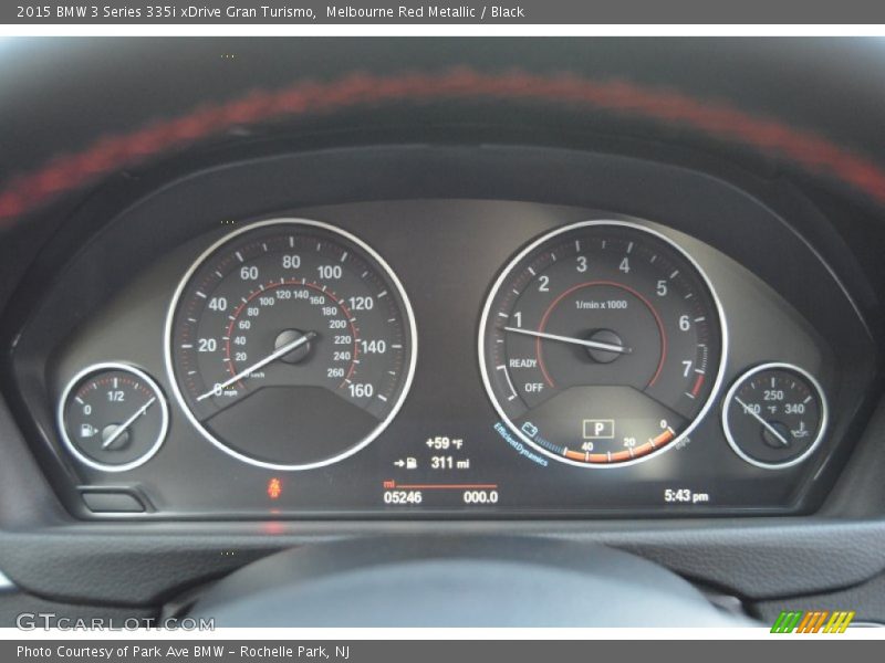  2015 3 Series 335i xDrive Gran Turismo 335i xDrive Gran Turismo Gauges