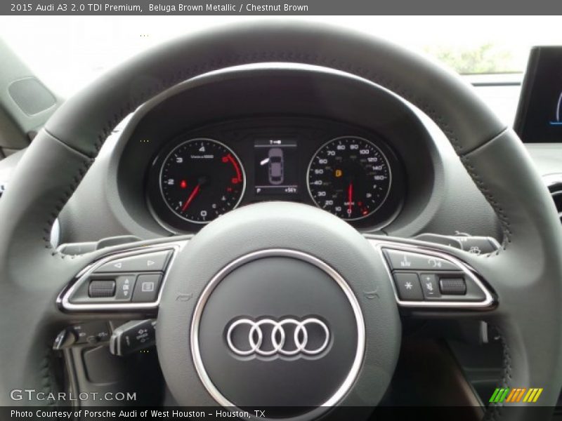 Beluga Brown Metallic / Chestnut Brown 2015 Audi A3 2.0 TDI Premium