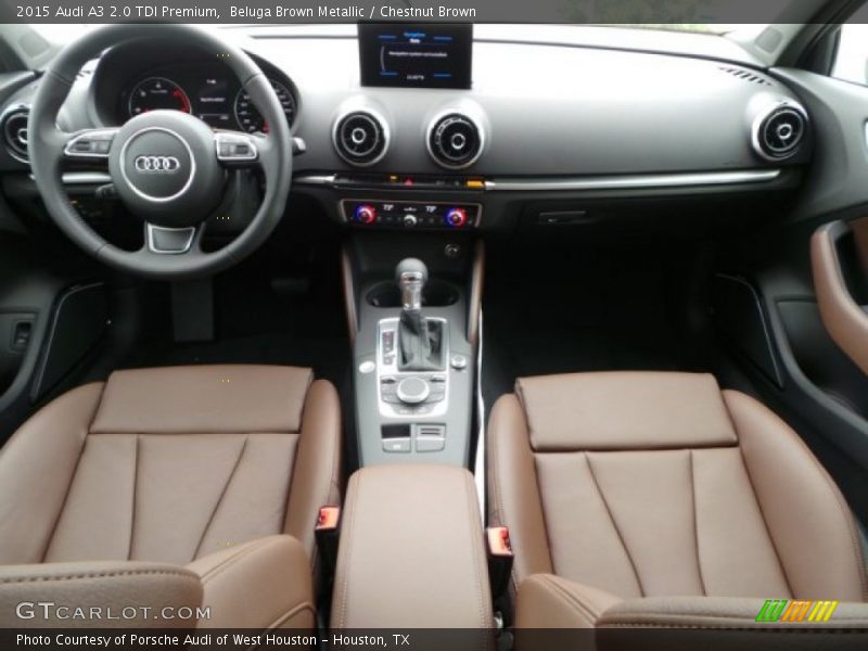 Beluga Brown Metallic / Chestnut Brown 2015 Audi A3 2.0 TDI Premium