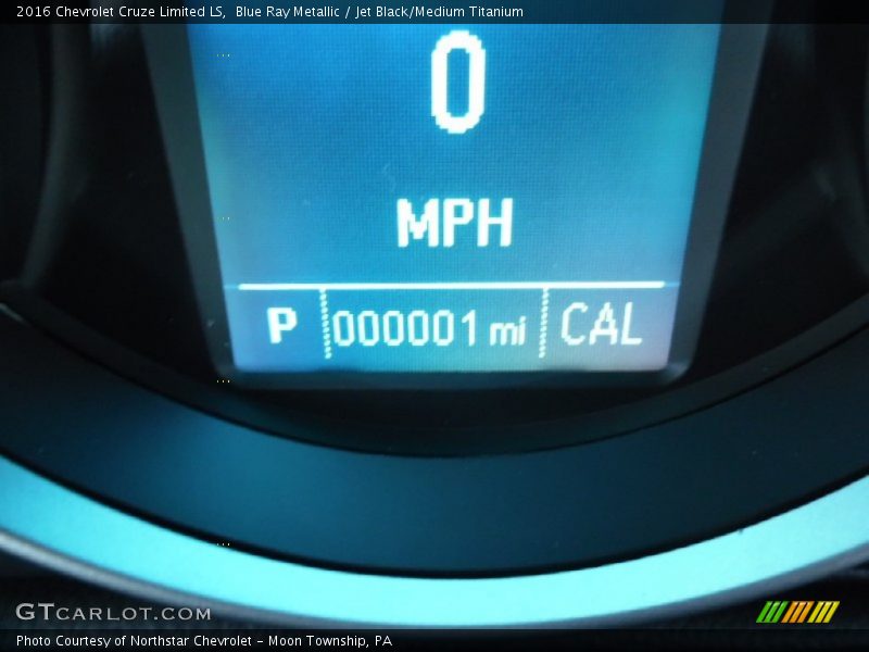 Blue Ray Metallic / Jet Black/Medium Titanium 2016 Chevrolet Cruze Limited LS