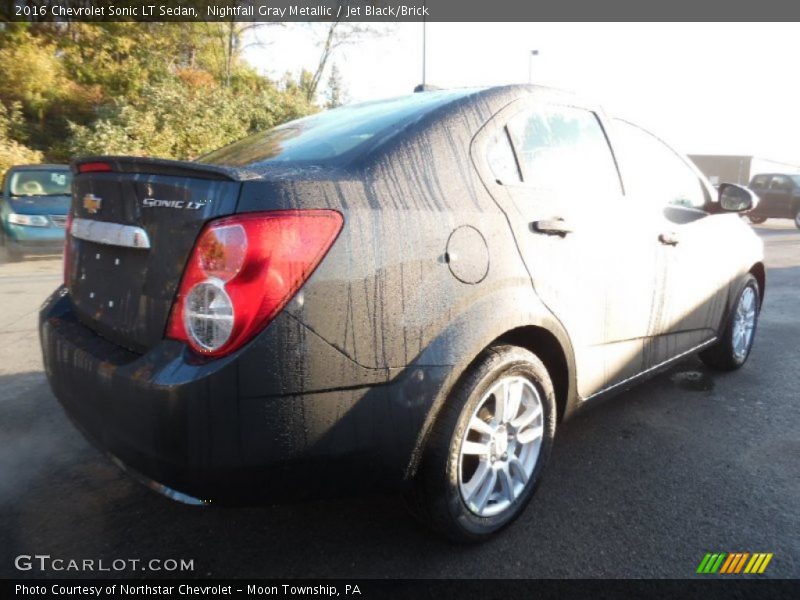 Nightfall Gray Metallic / Jet Black/Brick 2016 Chevrolet Sonic LT Sedan