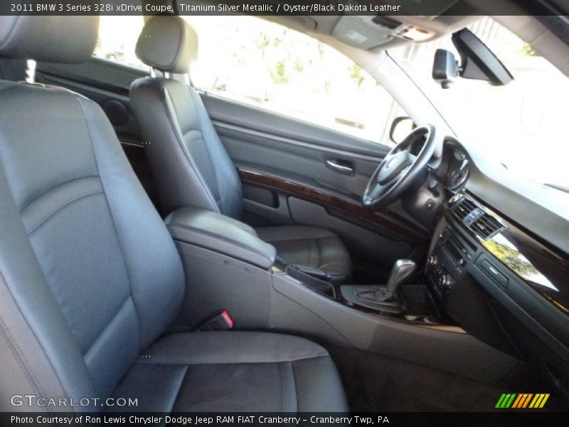 Titanium Silver Metallic / Oyster/Black Dakota Leather 2011 BMW 3 Series 328i xDrive Coupe