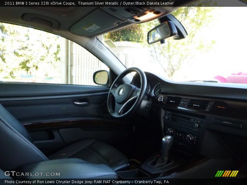 Titanium Silver Metallic / Oyster/Black Dakota Leather 2011 BMW 3 Series 328i xDrive Coupe