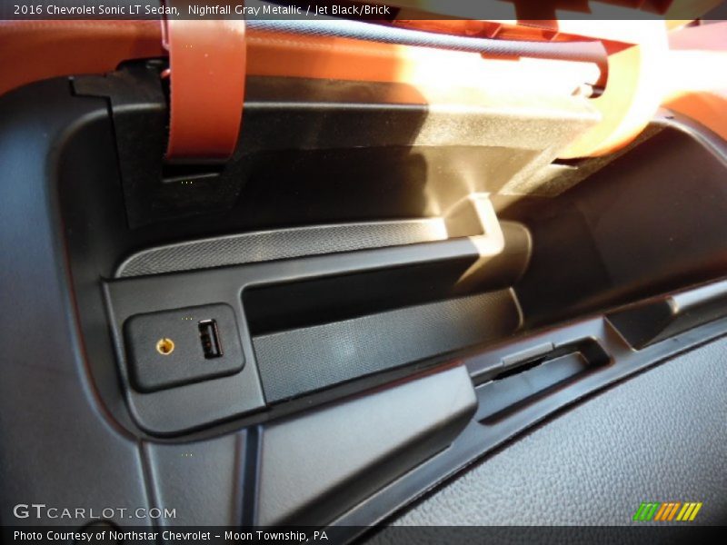 Nightfall Gray Metallic / Jet Black/Brick 2016 Chevrolet Sonic LT Sedan