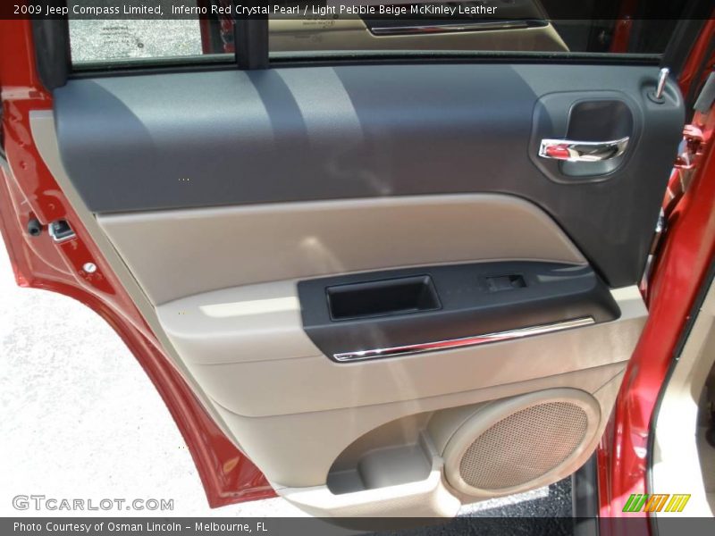 Inferno Red Crystal Pearl / Light Pebble Beige McKinley Leather 2009 Jeep Compass Limited
